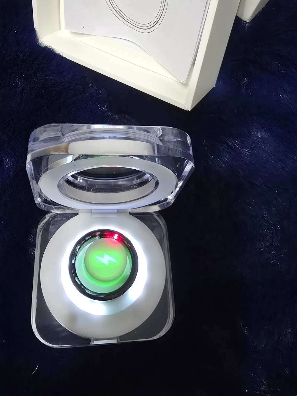 Size 10 Black Smart LED Health Tracker Ring